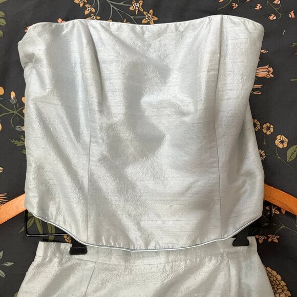 Vintage Paule Vasseur Baby Blue Silk Two-Piece Matching Set - Picture 4 of 7